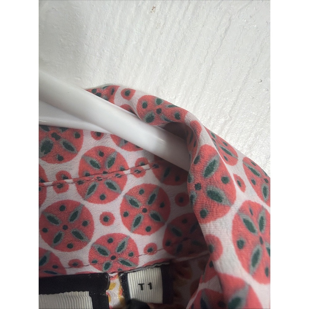 Gold & Silver Paris Long Sleeve Multicolored Geometric Print TunicMaxi Dress Sz1 - Picture 5 of 9